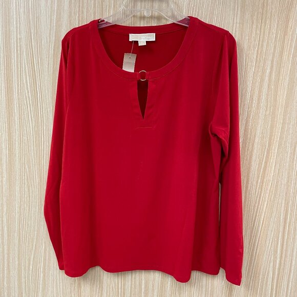 MICHAEL Michael Kors Red Top Size XL - Picture 1 of 5